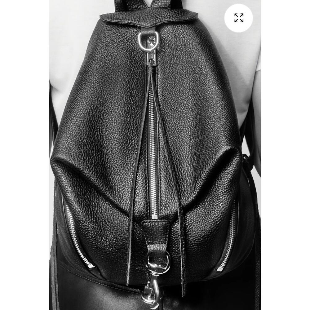 Rebecca Minkoff Julian Medium Backpack Leather Black Handbag